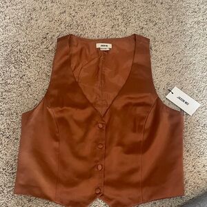 Jason Wu Rust Satin Vest